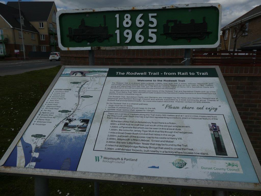 The Rodwell Trail information board